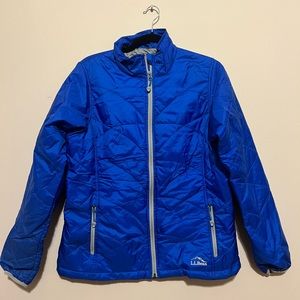 L.L. Bean puffer jacket. Royal blue. Size medium.